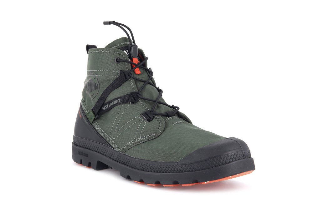 Botas Palladium PAMPA TRAVEL LITE+ WATERPROOF Mujer Verde Oliva | Costa Rica-18439